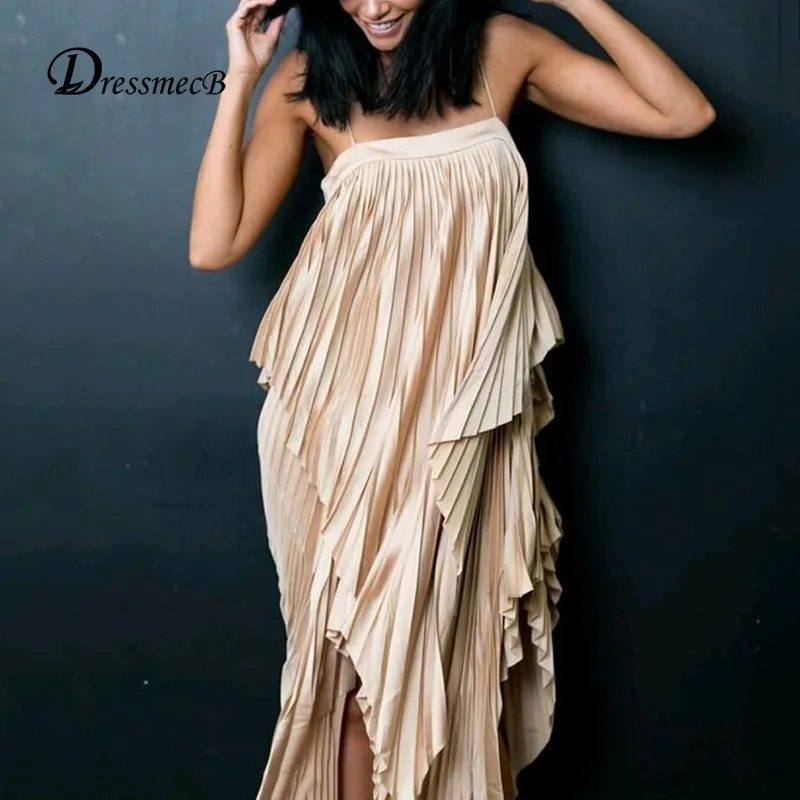 DRESSMECB Irregular Sexy Party Dress Ruffles Draped Sleeveless Chiffon autumn Dresses Women Casual Summer Dress Vestidos
DRESSMECB Irregular Sexy Party Dress Ruffles Draped Sleeveless Chiffon autumn Dresses Women Casual Summer Dress Vestidos