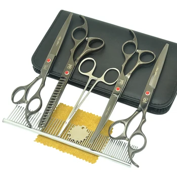 Meisha 7.0" Dog Grooming Scissors Set Japan Black Straight Curved Cutting Shears Pet Thinning Trimming Clippers Supplies HB0240
Meisha 7.0" Dog Grooming Scissors Set Japan Black Straight Curved Cutting Shears Pet Thinning Trimming Clippers Supplies HB0240