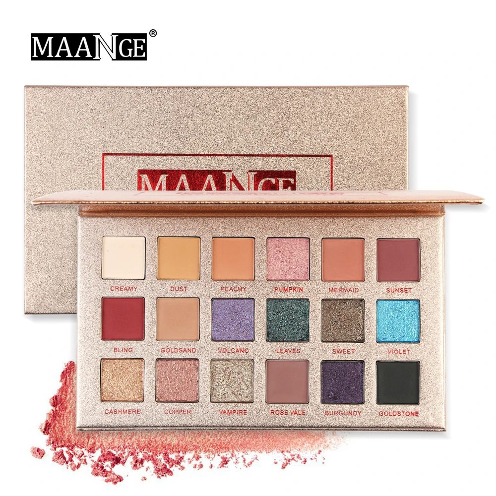 MAANGE 18 Colors Glitter Eyeshadow Diamond Pressed Golden Shiny Shimmer Matte Eye Shadow Beauty Cosmetic Makeup Palette
MAANGE 18 Colors Glitter Eyeshadow Diamond Pressed Golden Shiny Shimmer Matte Eye Shadow Beauty Cosmetic Makeup Palette