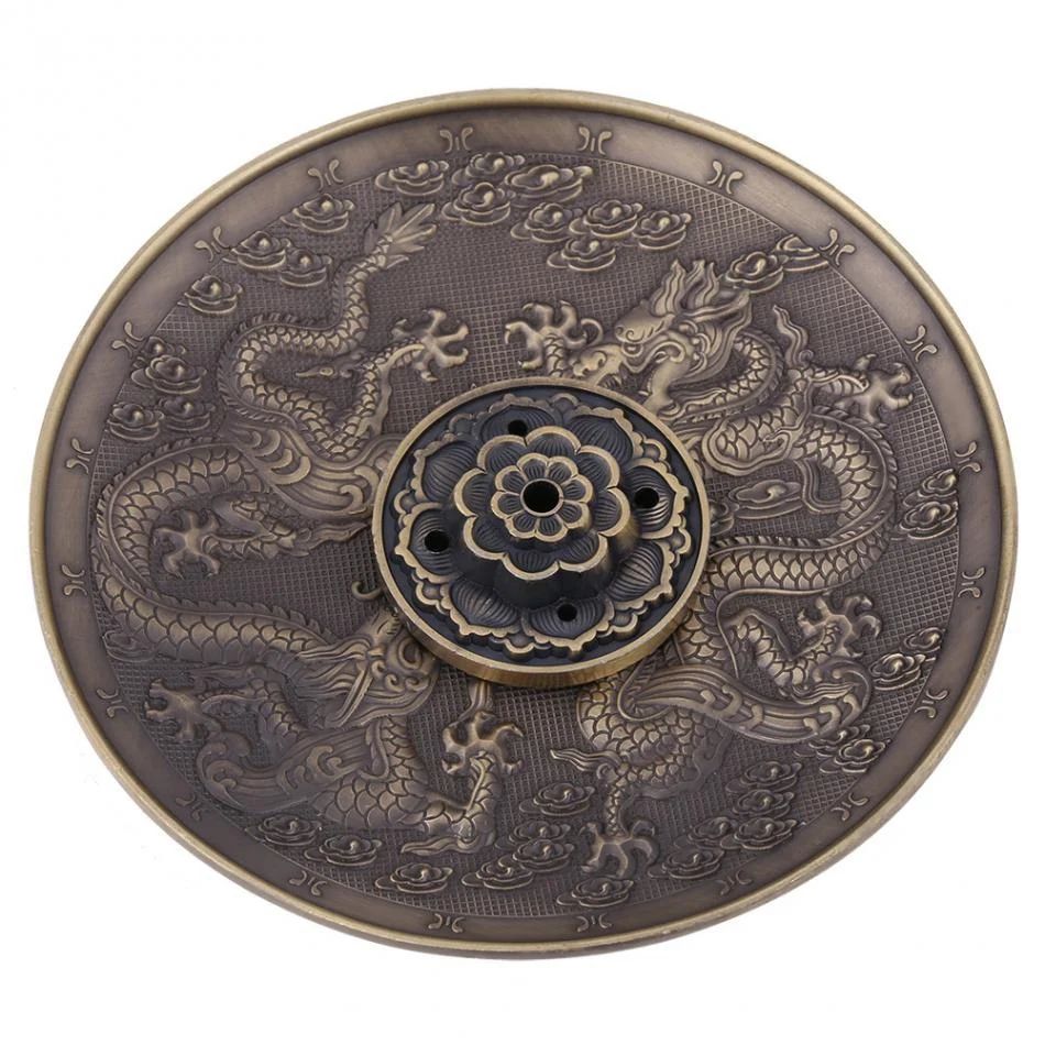 Zinc Alloy Incense Stick Burner Holder Dragon Pattern Censer Plate For Candle Aromatherapy Furnace Incense Base
Zinc Alloy Incense Stick Burner Holder Dragon Pattern Censer Plate For Candle Aromatherapy Furnace Incense Base