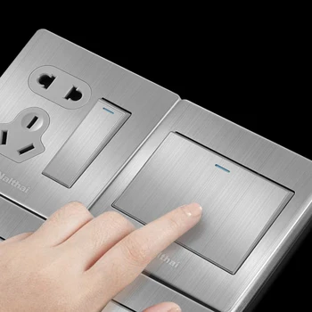 18 Type wall switch panel Five hole socket with switch Brushed 5-hole socket Household 1Gang 2Gang 3Gang 4Gang 1Way 2Way switch
18 Type wall switch panel Five hole socket with switch Brushed 5-hole socket Household 1Gang 2Gang 3Gang 4Gang 1Way 2Way switch