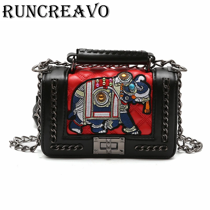 Women Chains Messenger Bags 2019 New Vintage Embroidered elephant Bag Ladies Famous Brand Crossbody Bag Shoulder Bags bolsa
Women Chains Messenger Bags 2019 New Vintage Embroidered elephant Bag Ladies Famous Brand Crossbody Bag Shoulder Bags bolsa