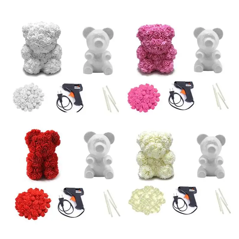 25cm DIY Rose Bear Accessories Bag Foam Bear Mold 200PCS PE Artificial Rose Flower Heads Rose Bear Mold Dropshipping
25cm DIY Rose Bear Accessories Bag Foam Bear Mold 200PCS PE Artificial Rose Flower Heads Rose Bear Mold Dropshipping