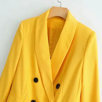Women Turn-down Collar Office Blazers Vintage Long Sleeve Casual Blazer Coat Double Breasted Solid Outwear
Women Turn-down Collar Office Blazers Vintage Long Sleeve Casual Blazer Coat Double Breasted Solid Outwear