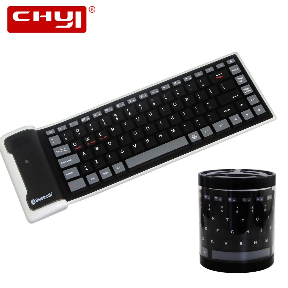 Bluetooth Wireless Keyboard Folding Waterproof Soft Silica Gel Keypad Portable Ultra Thin Mini Silent Keyboard For iPhone Tablet
Bluetooth Wireless Keyboard Folding Waterproof Soft Silica Gel Keypad Portable Ultra Thin Mini Silent Keyboard For iPhone Tablet