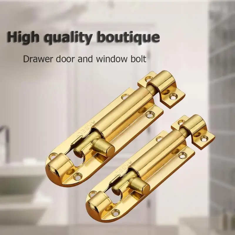 Gold European Style Drawer Lock Latch Door Bolts Furniture Hardware Fitting Bolt Latch Hasp Staple Gate Safety Lock
Gold European Style Drawer Lock Latch Door Bolts Furniture Hardware Fitting Bolt Latch Hasp Staple Gate Safety Lock