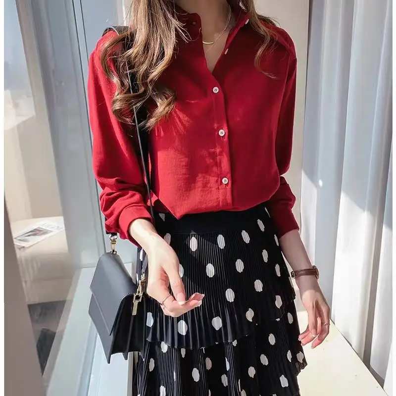 2019 Fashion Spring Shirt Woman Long Sleeve 4XL Plus Size Women Clothing Turn-Down Collar Solid Basic Tops and Blouses Dropship
2019 Fashion Spring Shirt Woman Long Sleeve 4XL Plus Size Women Clothing Turn-Down Collar Solid Basic Tops and Blouses Dropship