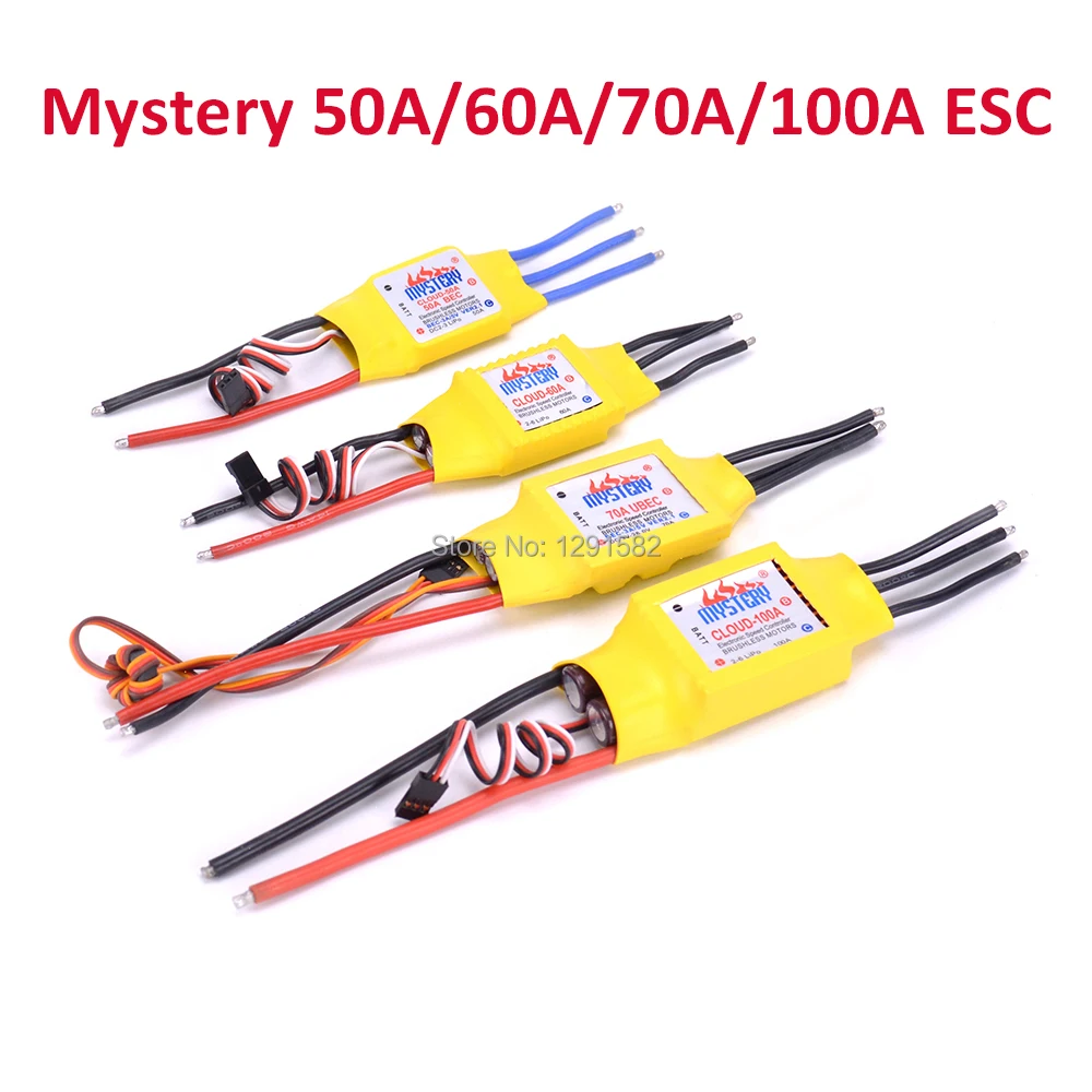 Mystery 50A 60A 70A 100A Brushless ESC RC Speed Controller Motor for RC Airplane Helicopter High Quality
Mystery 50A 60A 70A 100A Brushless ESC RC Speed Controller Motor for RC Airplane Helicopter High Quality
