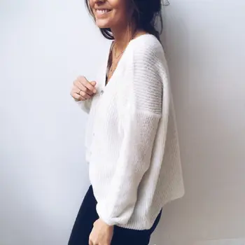 Women Fashion Knitted V-Neck Long Sleeve Solid Sweater Tops Knitwear Outwear Coat Jacket Jumpers fashion
Women Fashion Knitted V-Neck Long Sleeve Solid Sweater Tops Knitwear Outwear Coat Jacket Jumpers fashion