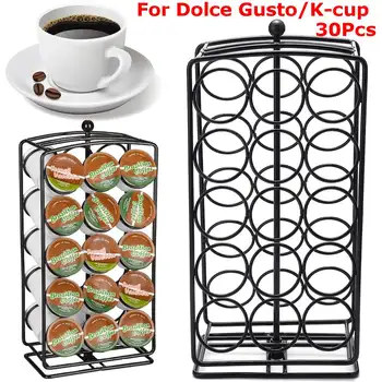 30Pcs Coffee Capsules Pod Holder Stand Dispenser Rotating Rack Capsule Cup For Dolce Gusto Home Kitchen Coffee Maker Appliance
30Pcs Coffee Capsules Pod Holder Stand Dispenser Rotating Rack Capsule Cup For Dolce Gusto Home Kitchen Coffee Maker Appliance