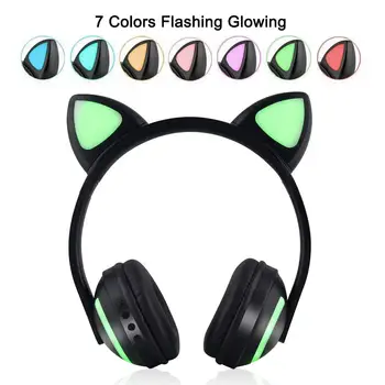 Wireless Bluetooth 4.2 Cat Ear Headband LED Lights Headphone Headset for kids Girls
Wireless Bluetooth 4.2 Cat Ear Headband LED Lights Headphone Headset for kids Girls