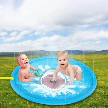 Fun Spray Pad Unique Cartoon Shark Pattern Design Outdoor Entertainment Larger Space Big Splash Mat For Toddlers Inflatable Toys
Fun Spray Pad Unique Cartoon Shark Pattern Design Outdoor Entertainment Larger Space Big Splash Mat For Toddlers Inflatable Toys