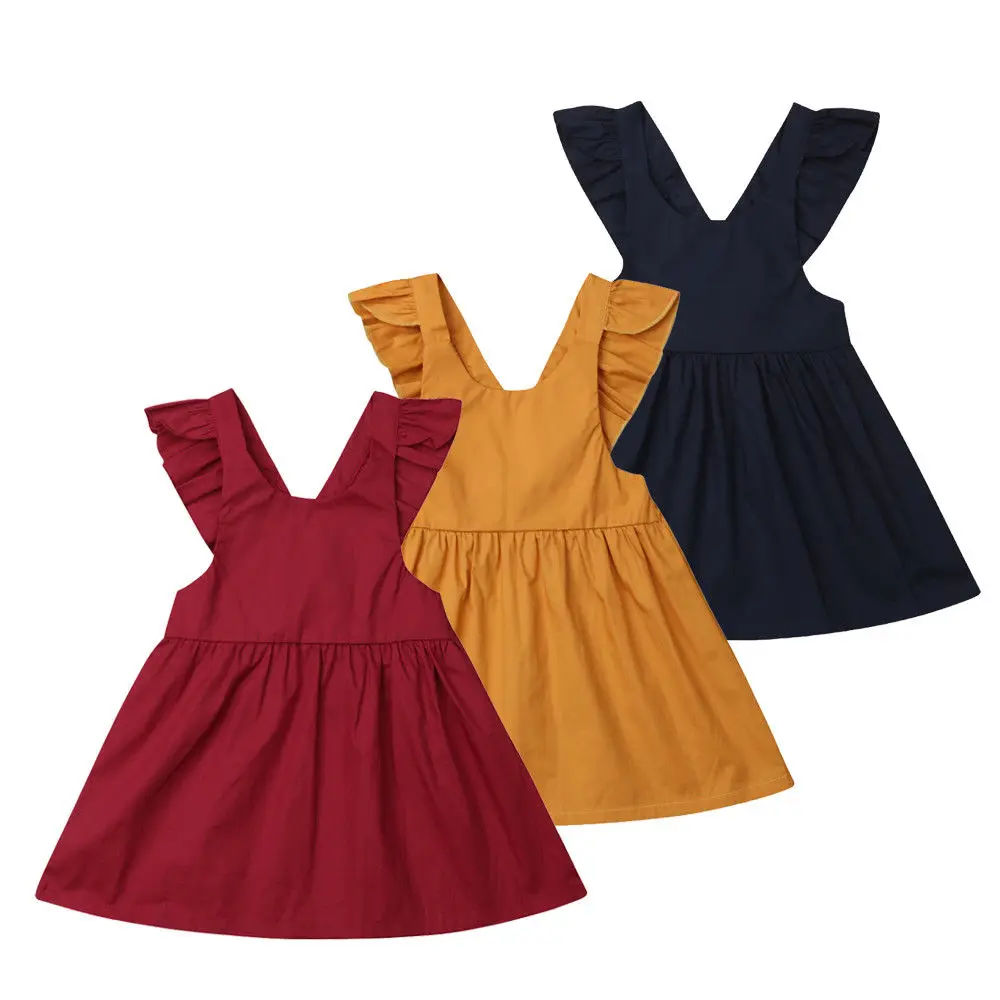 Kids Baby Girl Ruffles Sleeveless Solid Color Princess Girls Party Dress Sundress Clothes
Kids Baby Girl Ruffles Sleeveless Solid Color Princess Girls Party Dress Sundress Clothes