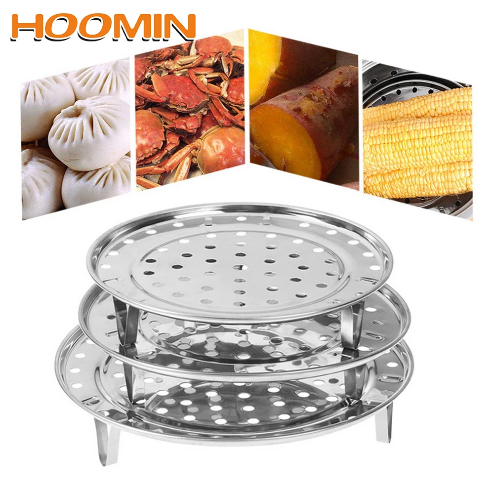 HOOMIN Steaming Stand Three Legged Cooking Tool for Food Steaming Baking Roasting Round Steamer Rack Dumpling Tray Steamer Shelf
HOOMIN Steaming Stand Three Legged Cooking Tool for Food Steaming Baking Roasting Round Steamer Rack Dumpling Tray Steamer Shelf
