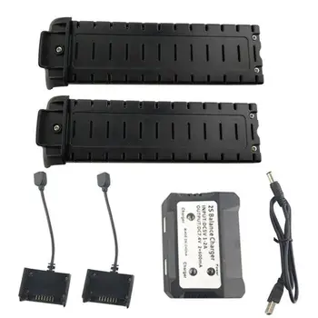LeadingStar 2PCS 7.4V 2800mah Lithium Battery with 2 in 1 Charger for HS700 4 Axis Aircraft Battery Remote Drone Accessories
LeadingStar 2PCS 7.4V 2800mah Lithium Battery with 2 in 1 Charger for HS700 4 Axis Aircraft Battery Remote Drone Accessories