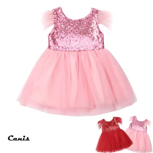 2018 Multitrust Brand Toddler Baby Girl Sequins Red Pink Dress Feather Sleeve Princess Party Wedding Tutu Summer Cute Dress
2018 Multitrust Brand Toddler Baby Girl Sequins Red Pink Dress Feather Sleeve Princess Party Wedding Tutu Summer Cute Dress