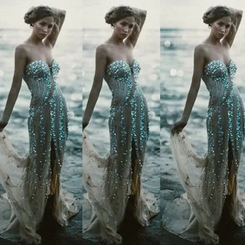 Женское длинное вечернее платье с блестками праздничное знаменитости размеры S M