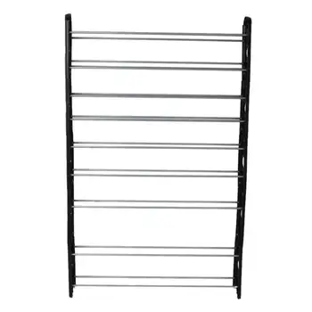 AUGKUN 10-Tier 50-Pair-of-shoes Adjustable Steel & Plastic Shoes Rack Shelf Black & Silver Without Cover Household Supplies
AUGKUN 10-Tier 50-Pair-of-shoes Adjustable Steel & Plastic Shoes Rack Shelf Black & Silver Without Cover Household Supplies