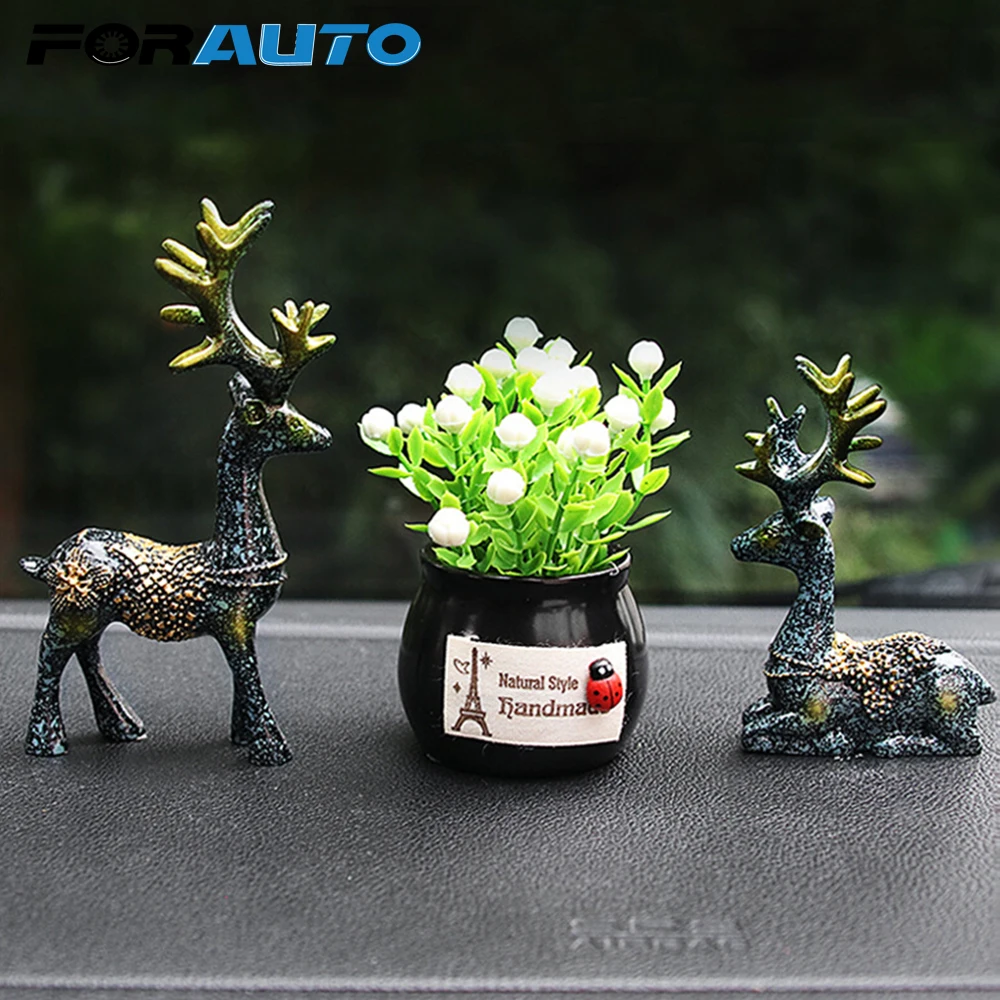 FORAUTO 1 Pair Car Dashboard Home Decoration Ornamnets Deer Ornament Christmas Decor Interior Accessories Car Ornament
FORAUTO 1 Pair Car Dashboard Home Decoration Ornamnets Deer Ornament Christmas Decor Interior Accessories Car Ornament