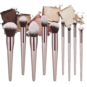 9pcs Champagne Gold Makeup Brush Powder Foundation Blush Cosmetic Brushes Makeup Beauty Tool Set Make Up Brushes
9pcs Champagne Gold Makeup Brush Powder Foundation Blush Cosmetic Brushes Makeup Beauty Tool Set Make Up Brushes