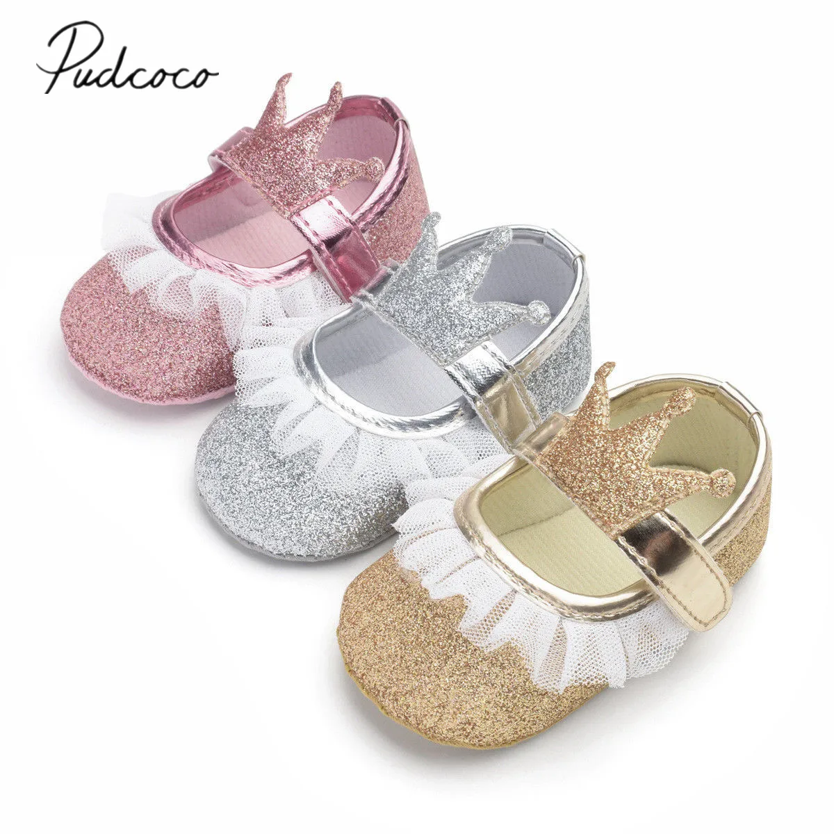 2019 Brand New Newborn Infant Baby Girl Princess Lace Crown Shoes Sequined Cotton Soft Sole Crib Prewalker Shoes First Walkers
2019 Brand New Newborn Infant Baby Girl Princess Lace Crown Shoes Sequined Cotton Soft Sole Crib Prewalker Shoes First Walkers