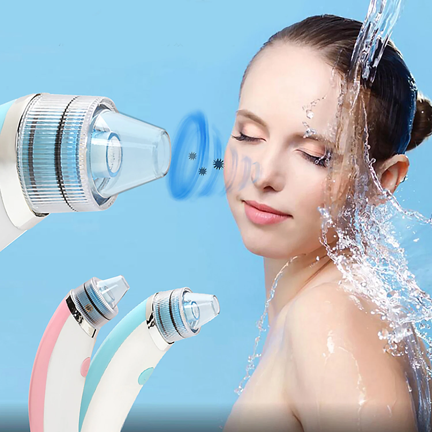 2 in 1 Adjustable 5 Speed Electric Baby Nasal Aspirator Nose Cleaner Blackhead Acne Remover Tool with 4pcs Suction Nozzles
2 in 1 Adjustable 5 Speed Electric Baby Nasal Aspirator Nose Cleaner Blackhead Acne Remover Tool with 4pcs Suction Nozzles