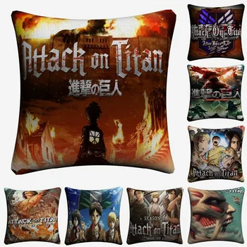 Attack On Titan Anime Fashion Art Decorative Cotton Linen Cushion Cover 45x45cm For Sofa Chair Pillow Case Home Decor Almofada
Attack On Titan Anime Fashion Art Decorative Cotton Linen Cushion Cover 45x45cm For Sofa Chair Pillow Case Home Decor Almofada