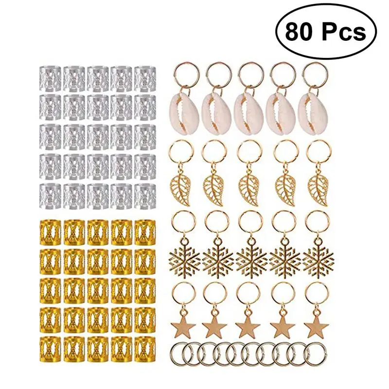 80pcs Hair Braid Jewelry Polished Multiple Hard-wearing Easy to Use Cuffs Braid Rings Hair Jewelry Pendants
80pcs Hair Braid Jewelry Polished Multiple Hard-wearing Easy to Use Cuffs Braid Rings Hair Jewelry Pendants