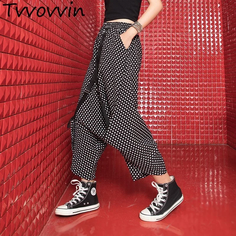 TVVOVVIN 2019 Spring Summer New Pattern Elastic Waist Printing Wide Leg Personality Two Clothes Cross Pants For Women C073
TVVOVVIN 2019 Spring Summer New Pattern Elastic Waist Printing Wide Leg Personality Two Clothes Cross Pants For Women C073