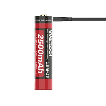 LEORY Weltool UB16-25 1pc 3.7V 2500mAh 16650 USB Battery Rechargeable Flashlight Li-ion Battery
LEORY Weltool UB16-25 1pc 3.7V 2500mAh 16650 USB Battery Rechargeable Flashlight Li-ion Battery