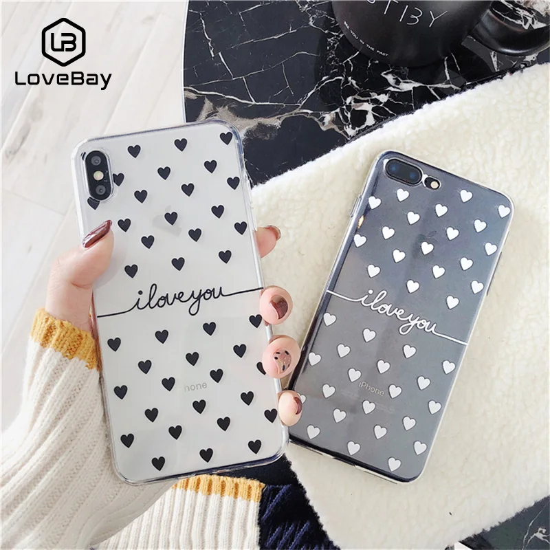 Lovebay For iPhone 6 6s 7 8 Plus X XR XS Max 5 5s SE Phone Case Cartoon Love Heart I Love You Clear Soft TPU Fundas For iPhone X
Lovebay For iPhone 6 6s 7 8 Plus X XR XS Max 5 5s SE Phone Case Cartoon Love Heart I Love You Clear Soft TPU Fundas For iPhone X