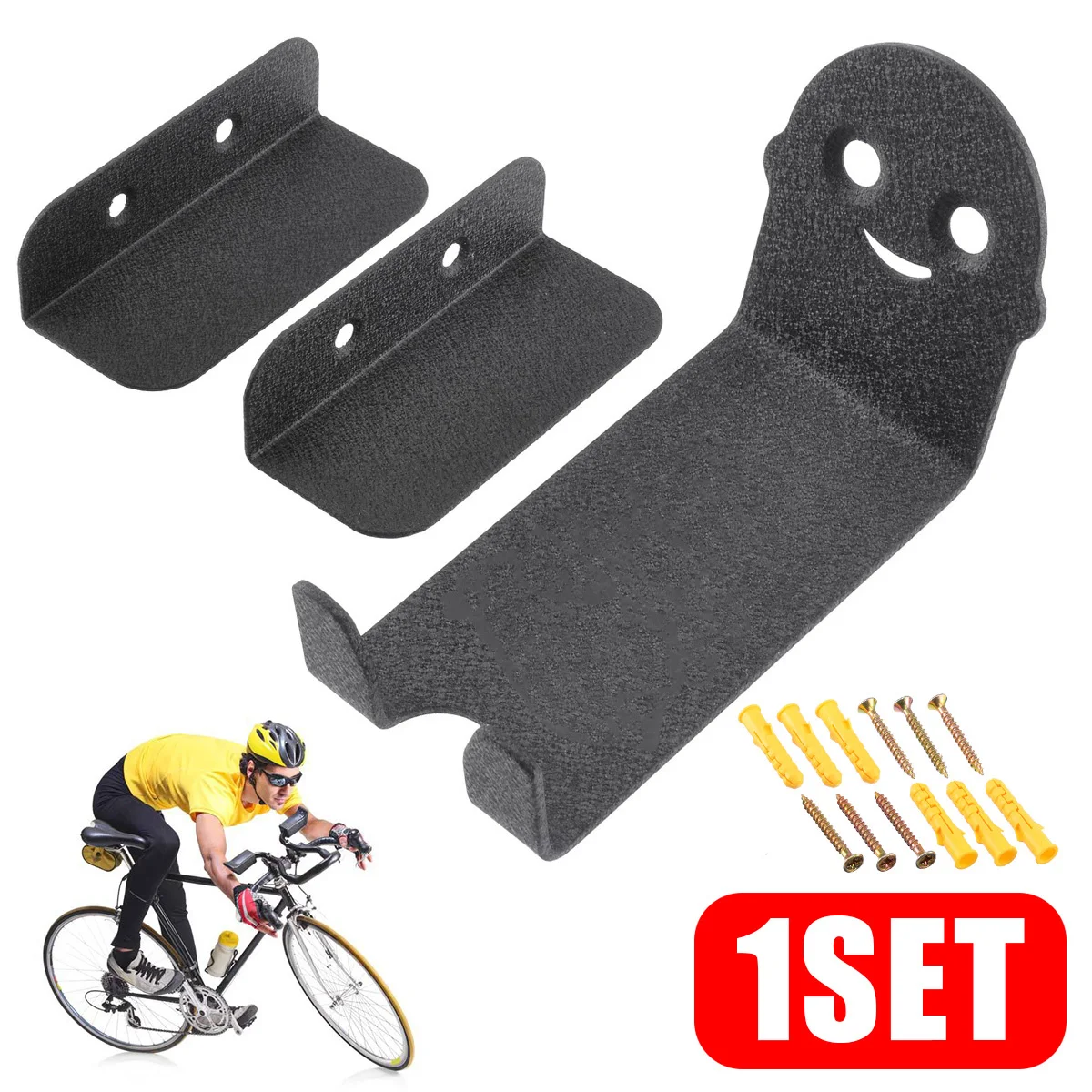1 Set Bike Bicycle Cycling Pedal Tire Wall Mount Storage Hanger Stand Rack High Carbon Steel Mountain Bicycle Wall Hanging Rack
1 Set Bike Bicycle Cycling Pedal Tire Wall Mount Storage Hanger Stand Rack High Carbon Steel Mountain Bicycle Wall Hanging Rack