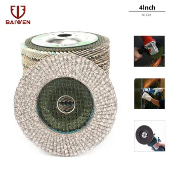 4" 10Pcs Premium Alumina Zirconia Flap Discs Angle Grinder Sanding Disc Metal Wood Abrasive Tool 80 Grit #27 Flat Type
4" 10Pcs Premium Alumina Zirconia Flap Discs Angle Grinder Sanding Disc Metal Wood Abrasive Tool 80 Grit #27 Flat Type