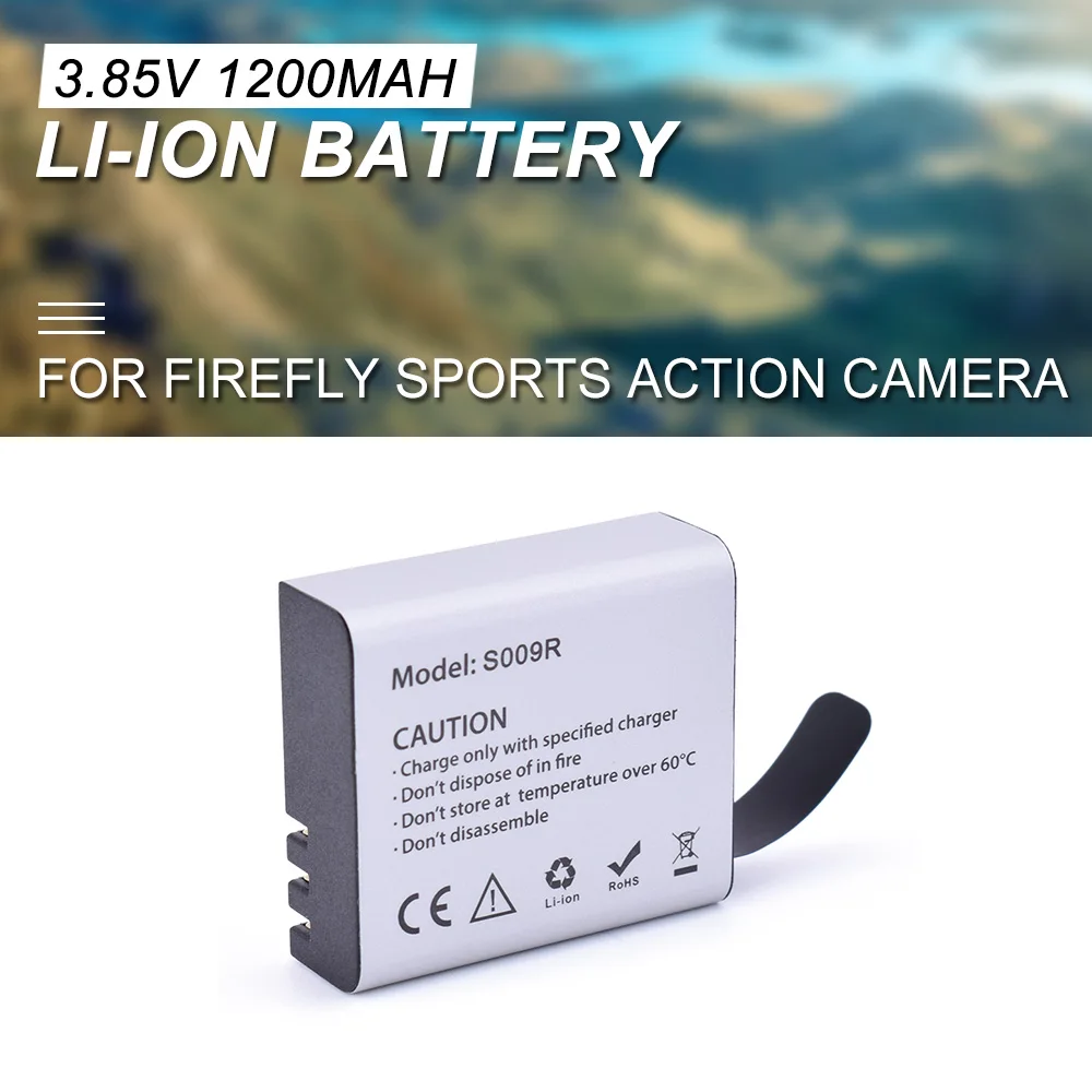 Hawkeye Firefly 8S 8SE Camera S009R 3.85V 1200mAh 4.62Wh Li-ion Rechargeable Battery Sports Action WIFI Camera parts
Hawkeye Firefly 8S 8SE Camera S009R 3.85V 1200mAh 4.62Wh Li-ion Rechargeable Battery Sports Action WIFI Camera parts