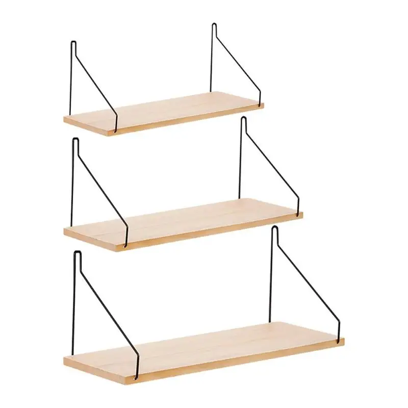 Iron Wooden Board Wall Shelf Bedroom Home Decor Holder Storage Shelf Rack Organizer Home Decoration
Iron Wooden Board Wall Shelf Bedroom Home Decor Holder Storage Shelf Rack Organizer Home Decoration