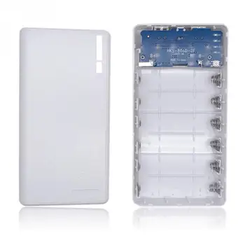 New Portable 4/6 18650 Batteries Power Bank Outer plastic Case USB Charging Power Bank Micro USB DC 5V 1A Input
New Portable 4/6 18650 Batteries Power Bank Outer plastic Case USB Charging Power Bank Micro USB DC 5V 1A Input