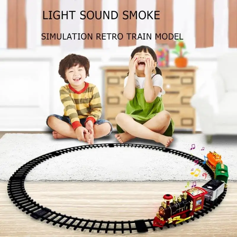 Classic Electric Dynamic Steam RC Track Train Set Simulation Model Toy Kit Dynamic Steam RC Track Train Set
Classic Electric Dynamic Steam RC Track Train Set Simulation Model Toy Kit Dynamic Steam RC Track Train Set