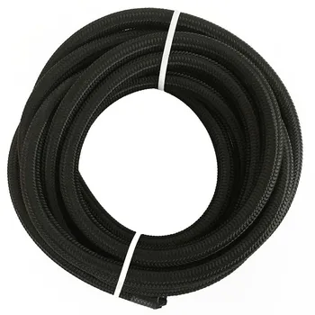 

ESPEEDER 10 Feet AN 6 3M Nylon Stainless Racing Hose End Fuel Line Oil Cooler Hose Line Cotton Over Braided Oil Pipe Tubing