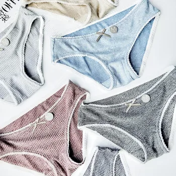 2019 Japanese Students Panties Female New Style Cotton Underwear Simple Cute Low Rise Briefs Kawaii Harajuku Women's knickers
2019 Japanese Students Panties Female New Style Cotton Underwear Simple Cute Low Rise Briefs Kawaii Harajuku Women's knickers