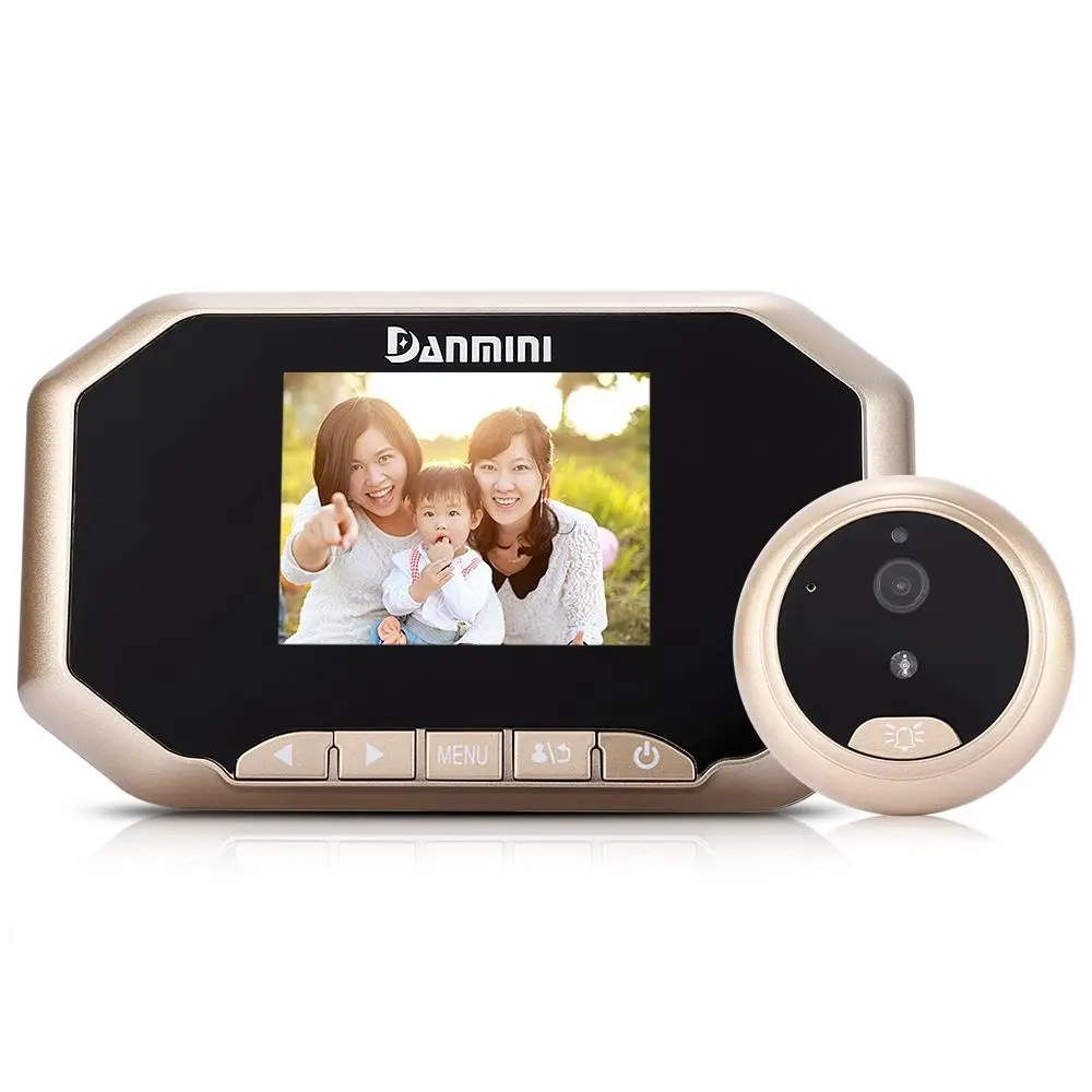 Danmini YB-30AHD 3.0 inch TFT LCD Screen Night Vision Wide Angle Video Record Photo Shooting Digital Door Peephole Viewer
Danmini YB-30AHD 3.0 inch TFT LCD Screen Night Vision Wide Angle Video Record Photo Shooting Digital Door Peephole Viewer