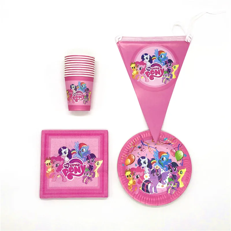 50Pcs /Lot My Little Pony Theme Design Disposable Tableware Sets Kids Birthday Paper Plates +Cups+Napkins Decoration Supplies
50Pcs /Lot My Little Pony Theme Design Disposable Tableware Sets Kids Birthday Paper Plates +Cups+Napkins Decoration Supplies
