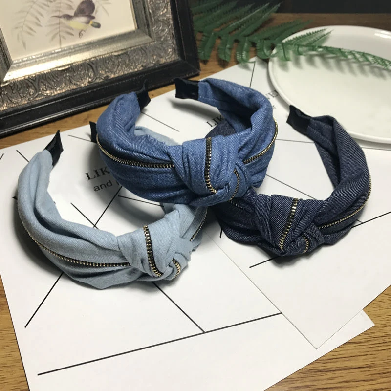 Winter 3 Colors Metal Zipper Decoration Hair Band 2019 New Arrival Headband 1PC Denim Bowknot Handmade Fashion Blue Hairband
Winter 3 Colors Metal Zipper Decoration Hair Band 2019 New Arrival Headband 1PC Denim Bowknot Handmade Fashion Blue Hairband