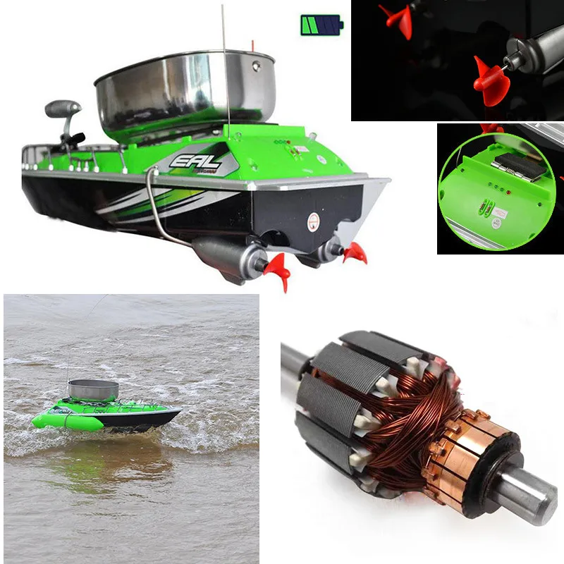 Wireless Remote Control Fishing Bait Thrower Led Night Vision Throwing Bait Boat With Battery indicator US UK EU Plug
Wireless Remote Control Fishing Bait Thrower Led Night Vision Throwing Bait Boat With Battery indicator US UK EU Plug