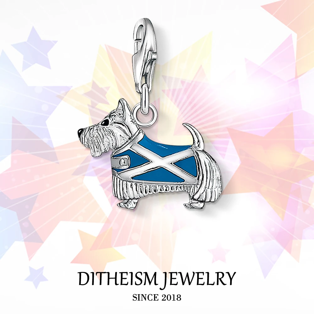 Dog Scotland Flag Charms Pendant,2018 Fashion Jewelry 925 Sterling Silver Gift For Women Men Boy Girls Fit Bracelet Necklace Bag
Dog Scotland Flag Charms Pendant,2018 Fashion Jewelry 925 Sterling Silver Gift For Women Men Boy Girls Fit Bracelet Necklace Bag