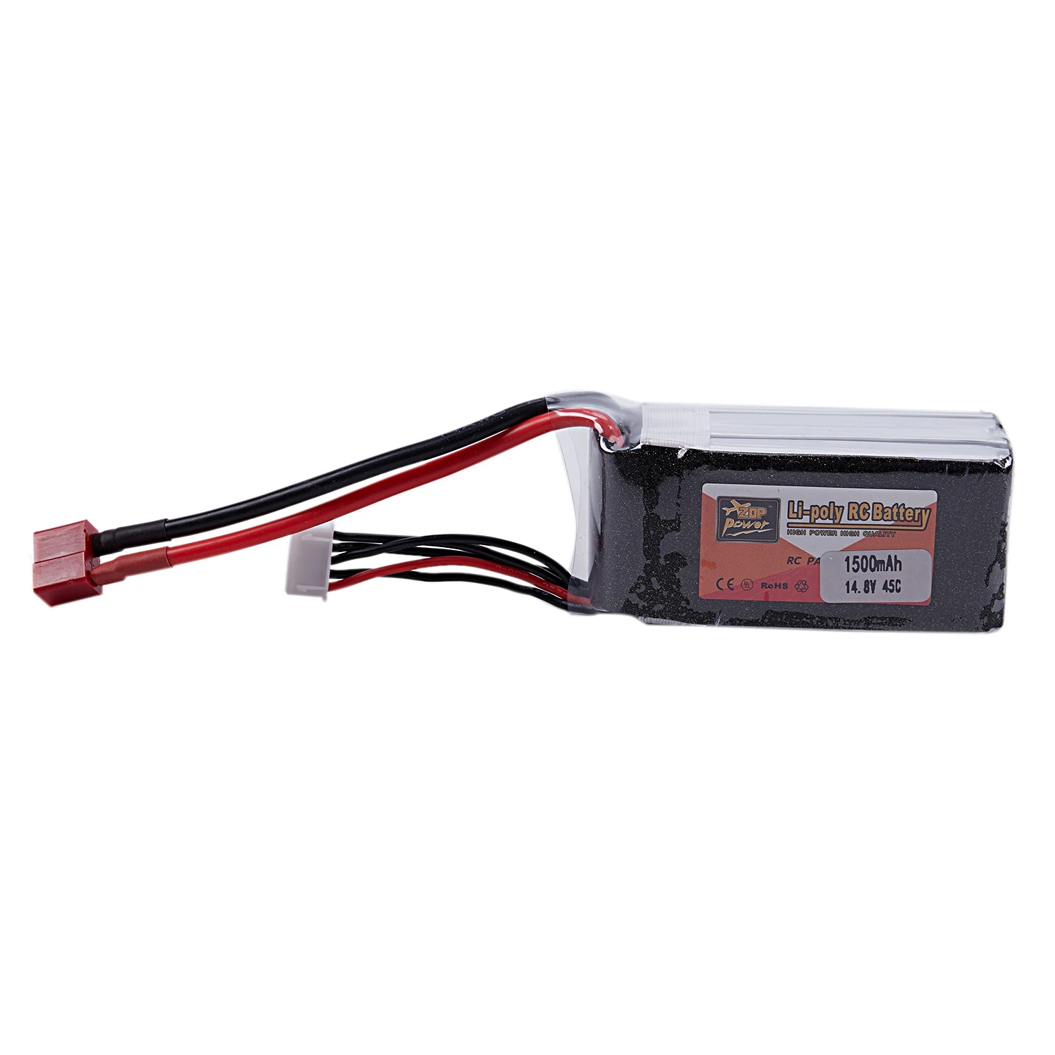 ZOP POWER 14.8V 1500Mah 45C 4S 1P Lipo Battery Xt60 Plug Rechargeable For Rc Racing Drone Quadcopter Helicopter Car Boat | Электроника