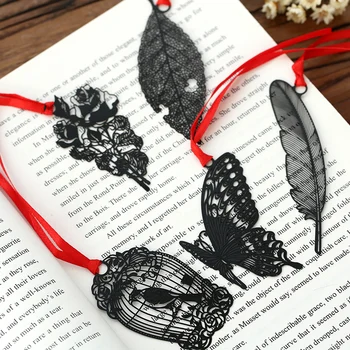Creative Animal Plant Hollow Black Bookmarks For Books Beautiful Metal Book marker Kids Glifts Stationery Office School Supplies
Creative Animal Plant Hollow Black Bookmarks For Books Beautiful Metal Book marker Kids Glifts Stationery Office School Supplies
