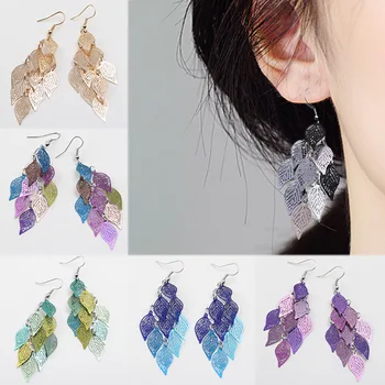 Bohemian Colours 7 Colors Girls 1Pair Long Drop Earring Candy Color Tassel Hollow Leaves Party Earrings Valentines Gift
Bohemian Colours 7 Colors Girls 1Pair Long Drop Earring Candy Color Tassel Hollow Leaves Party Earrings Valentines Gift