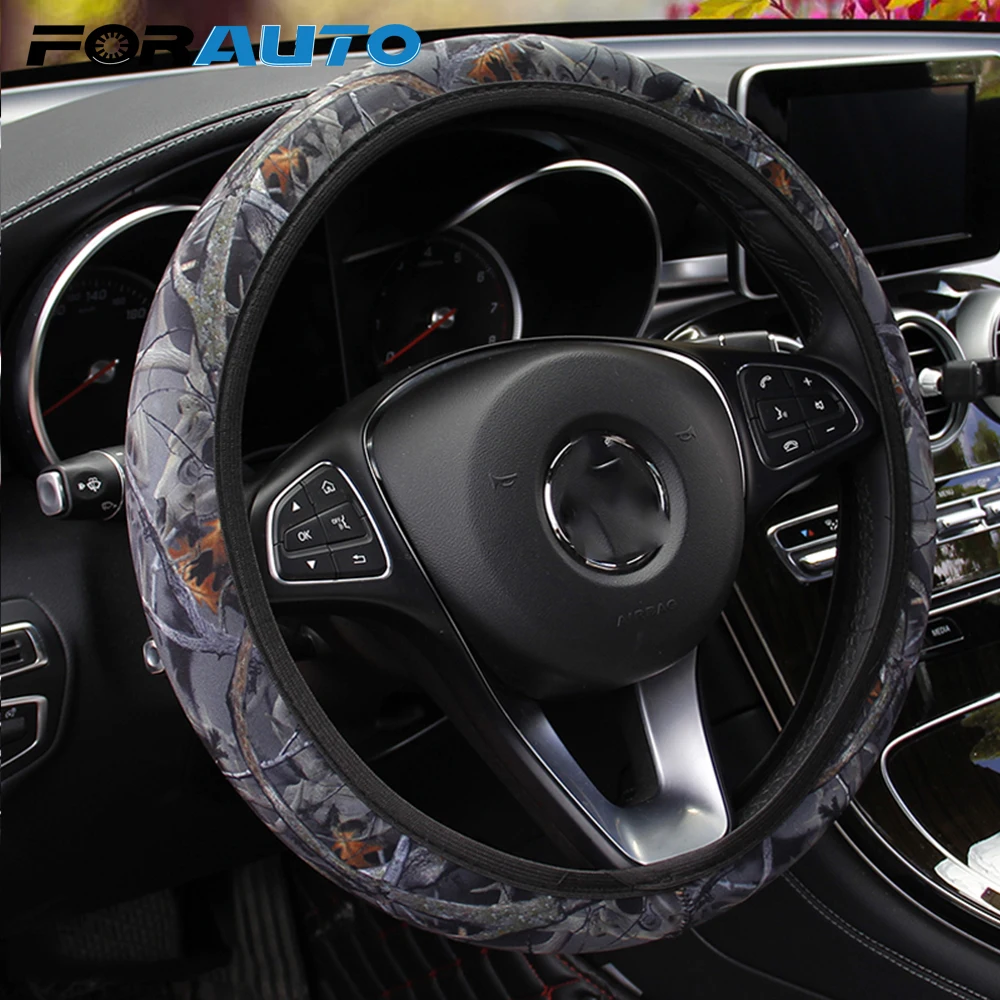 FORAUTO Car Styling DIY Car Steering-wheel Cover Anti-slip Camouflage Universal SBR Lycra Steering Cover Interior Accessories
FORAUTO Car Styling DIY Car Steering-wheel Cover Anti-slip Camouflage Universal SBR Lycra Steering Cover Interior Accessories