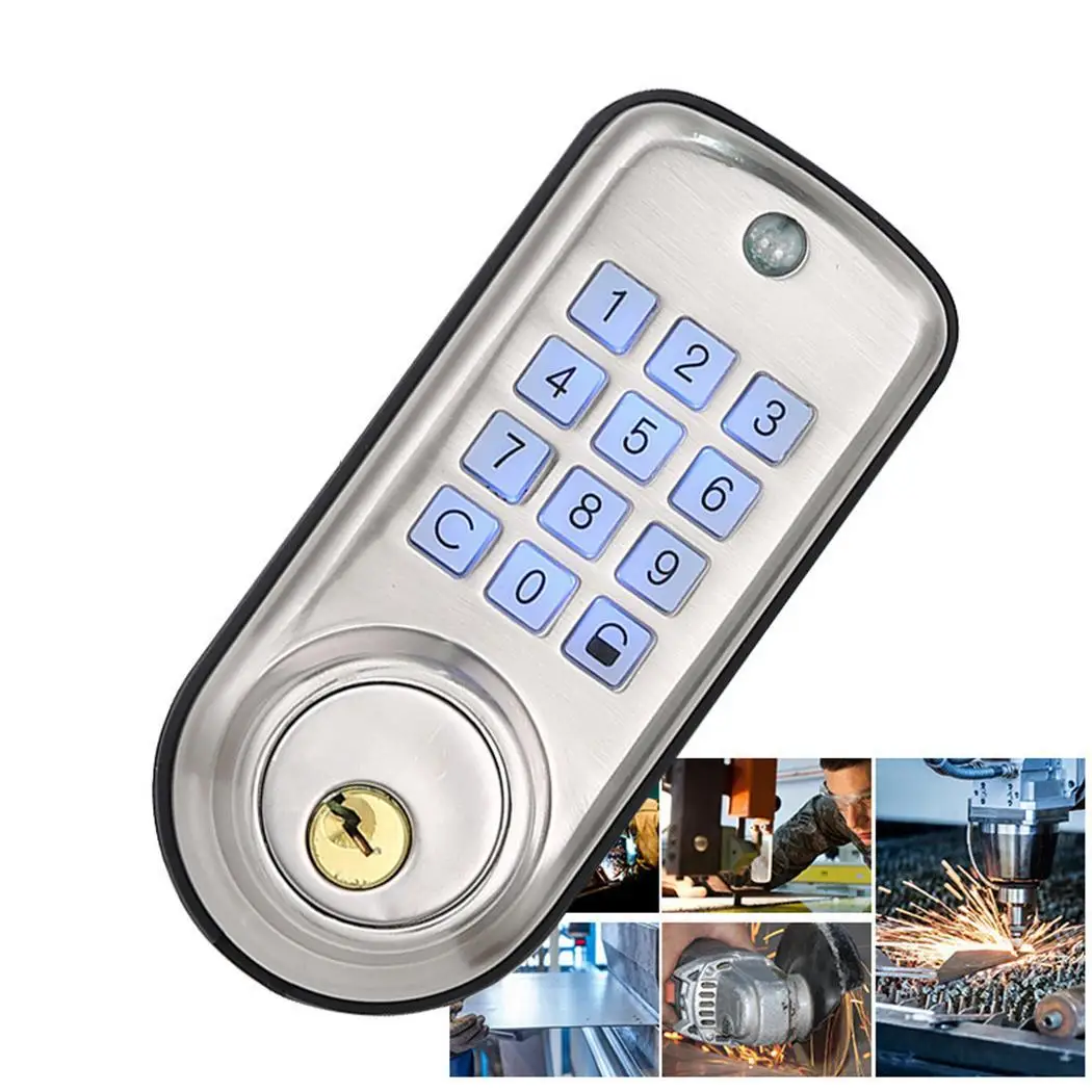Home Smart Electronic Digital Door Keyless 45~85% Password Spare Mechanical Deadbolt 200mA Lock | Безопасность и защита