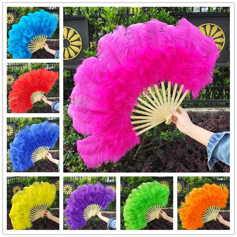 YOYUE 15 Bone High Quality Ostrich Feathers Fan Halloween Party Wedding Celebration Belly Dance Show DIY Decorative Feathers Fan
YOYUE 15 Bone High Quality Ostrich Feathers Fan Halloween Party Wedding Celebration Belly Dance Show DIY Decorative Feathers Fan
